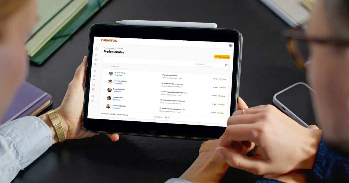 Experiencia de reserva para clientes